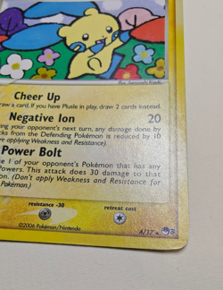 Minun 004/017 POP Series 3 Holographic Card Acceptable Condition Pokemon - Image 3