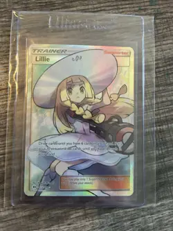 Pokemon Lillie Full Art Ultra Rare Holo Trainer SM Base Set 147/149 English - Image 2