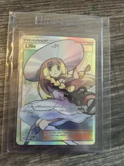 Pokemon Lillie Full Art Ultra Rare Holo Trainer SM Base Set 147/149 English - Image 4