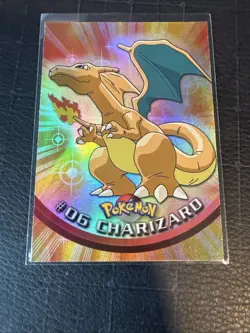 Charizard 06 Topps Holo Foil Pokemon - Blue Logo - Image 1