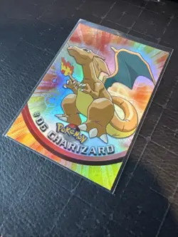 Charizard 06 Topps Holo Foil Pokemon - Blue Logo - Image 2