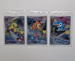 Pokemon TCG Chinesisch Chelast, Panflam & Plinfa Promo Set 010-012/30th-P HOLO - Image 1