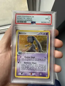 Pokemon 2004 Banette EX Holo Rare 1/101 #1 Hidden Legends PSA 9 MINT - Image 4