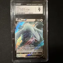 Lugia V Pokemon Sword & Shield Silver Tempest CGC 9 Mint - Image 1