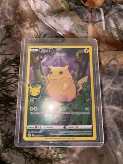 PIKACHU FULL ART HOLO 25 TH ANNIVERSARY EDITION POKEMON MINT - Image 1