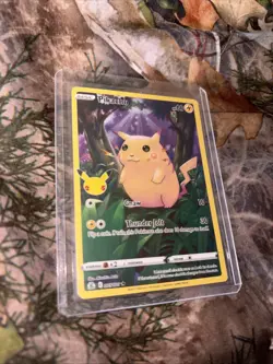 PIKACHU FULL ART HOLO 25 TH ANNIVERSARY EDITION POKEMON MINT - Image 2