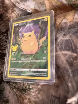 PIKACHU FULL ART HOLO 25 TH ANNIVERSARY EDITION POKEMON MINT - Image 3