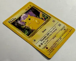 Vintage Pokemon Base Set Pikachu 58/102 Non-Holo LP - Image 3