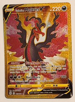 Pokemon TCG Galarian Moltres V Sword & Shield: Brilliant Stars 183/172 Holo - Image 1