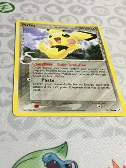 D1425 POKEMON TCG HOLON PHANTOMS PICHU 76 LP COMMON - Image 2