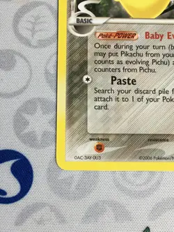 D1425 POKEMON TCG HOLON PHANTOMS PICHU 76 LP COMMON - Image 4