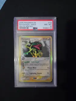 Rayquaza Holo #13/113 PSA 8 Delta Species Pokemon 2005 - Image 1