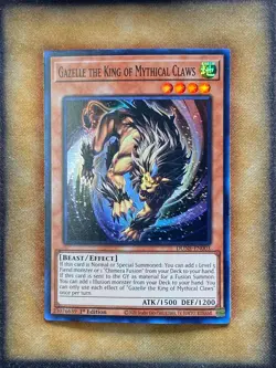 Yugioh Gazelle the King of Mythical Claws DUNE-EN003 Super Rare 1st Ed NM - Image 1