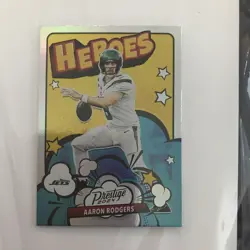 Panini Prestige Heroes Aaron Rodgers #7 New York Jets NFL Football Card 2024 - Image 2