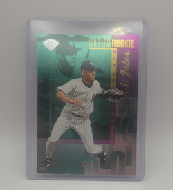 Leaf 1996 Gold Leaf Rookie Derek Jeter #211 New York Yankees Baseball Card - Image 1