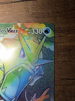 Gyarados VMAX 207/203 Rainbow Secret Rare Evolving Skies Pokemon Card - Image 3