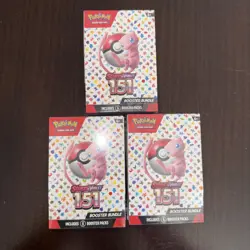 Pokemon TCG Scarlet & Violet 151 Booster Bundle Factory Sealed LOT OF 3 820650853210 - Image 1