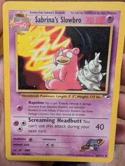 Pokemon TCG Sabrina's Slowbro 060/132 Gym Heroes Regular - Image 1