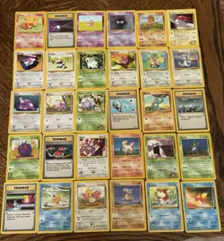 Lot of 30 Vintage Pokemon Cards English WOTC Non-Holo, LP-NM - Image 1