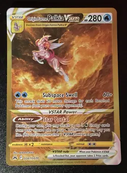 Pokemon Origin Forme Palkia VSTAR GG67/GG70 Crown Zenith Galarian Gallery NM - Image 1