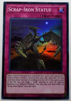 Yugioh Scrap-Iron Statue SPWA-EN059 Super Rare 1st Edition Near Mint - Image 1