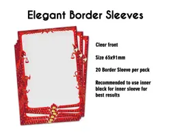 Border Sleeves Red Stone Tablet (20 Sleeves) Yugioh - Image 1