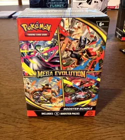 Mega Evolution Booster Bundle – Pokemon TCG – Factory Sealed – 6 Pack Bundle - Image 1