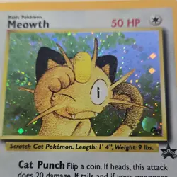 Meowth [Holo Promo] Pokemon TCG WotC Promo #10/53 [Swirl] - Image 2