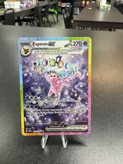 Espeon ex 155/131 Special Illustration Rare Prismatic Evolutions Pokemon LP - Image 1