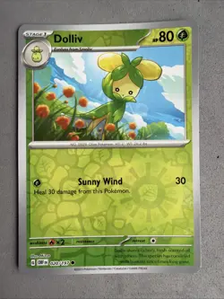 Pokemon TCG * SV Obsidian Flames * 20/197 Dolliv REVERSE HOLO Common * FRESH PK - Image 1