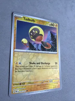 Pokemon TCG * SV Obsidian Flames * 76/197 Tadbulb REVERSE HOLO Common * FRESH PK - Image 2