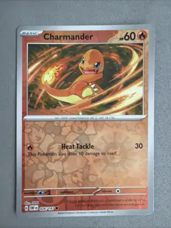 Pokemon TCG * SV Obsidian Flames * 26/197 Charmander REVERSE HOLO Common * NM - Image 1