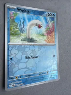 Pokemon TCG * SV Obsidian Flames * 58/197 Wiglett REVERSE HOLO Common * FRESH PK - Image 2