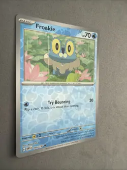 Pokemon TCG * SV Obsidian Flames * 56/197 Froakie REVERSE HOLO Common * FRESH PK - Image 2