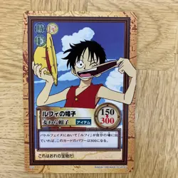 Luffy C05 Hyper Battle Card One Piece Carddass Bandai Japanese Vintage Card - Image 1