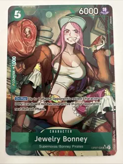 One Piece TCG Jewelry Bonney OP07-026 Alternative Art Holo - TCCCX - Image 1