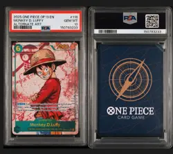 2025 ONE PIECE OP13-CARRYING ON HIS WILL ALTERNATE ART MONKEY D LUFFY PSA 10 Gem - Image 3