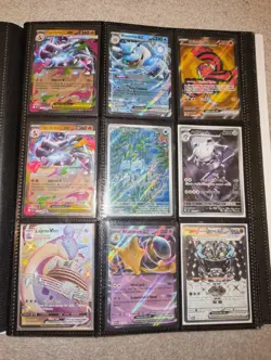 Pokemon TCG Binder Collection Job Lot Mixed Cards EX V VMAX Full Art Holos - Image 1