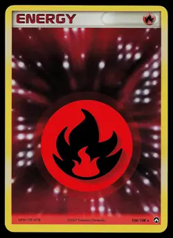 Pokemon Card - Fire Energy Power Keepers 104/108 Reverse Holo - Image 1