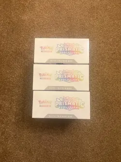 Pokemon TCG Prismatic Evolutions ETB Elite Trainer Box Sealed X3 - Image 3