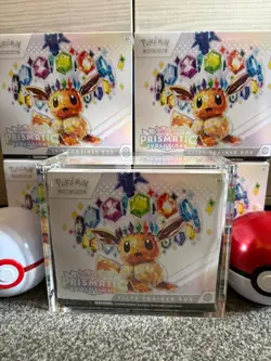 Pokemon TCG Prismatic Evolutions ETB Elite Trainer Box Sealed X3 - Image 1