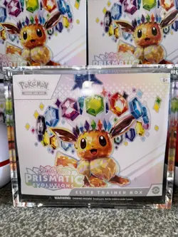 Pokemon TCG Prismatic Evolutions ETB Elite Trainer Box Sealed X3 - Image 1