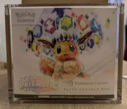 Prismatic Evolutions Pokemon TCG Elite Trainer Box ETB Sealed With Acrylic Case - Image 1