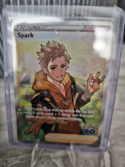 Spark SWSH226 Pokemon GO Full Art Supporter Ultra Rare Promo Pokemon Card - Image 1