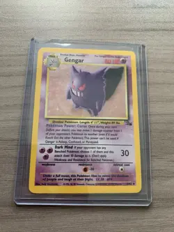 Pokemon Card Gengar Vintage Wotc TCG Fossil 5/62 Holo - Image 1
