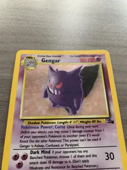 Pokemon Card Gengar Vintage Wotc TCG Fossil 5/62 Holo - Image 5