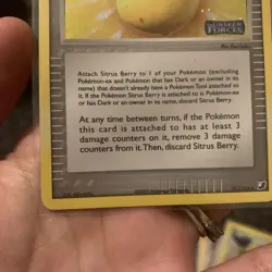 NM (Reverse-Holo) Pokemon SITRUS BERRY Card EX UNSEEN FORCES Set 91/115 Trainer - Image 5