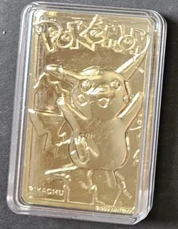 POKEMON PIKACHU W/Clear Case 23k Gold Card - Image 3