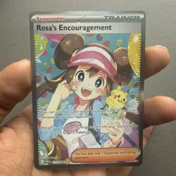 Rosa's Encouragement 123/088 SIR Perfect Order Pokemon Card Full Art Trainer - Image 1