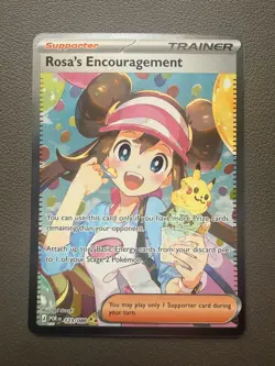 Rosa's Encouragement 123/088 SIR Perfect Order Pokemon Card Full Art Trainer - Image 2